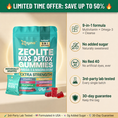 Kiro Kids 9-in-1 Detox Gummies - Mixed Berry