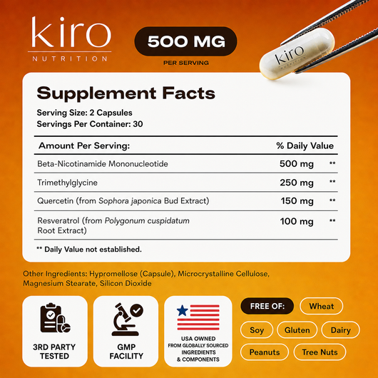 Kiro NMN – 1000mg Daily Complex
