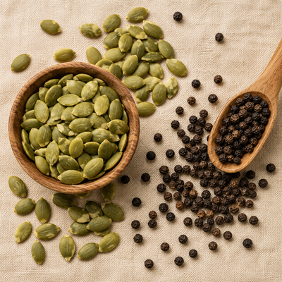 Pumpkin Seed Oil and Black Pepper Included