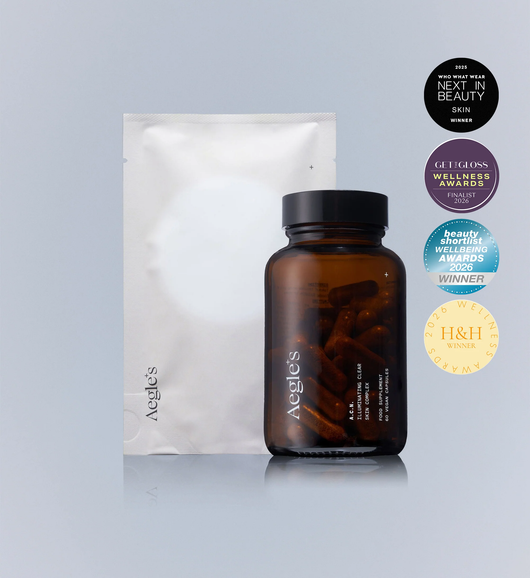 Product shot with awards